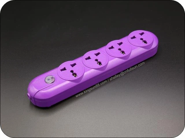 3 Socket tal-Estensjoni tal-Gang b'Swiċċ tal-Mains One