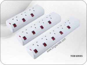Estensjoni Socket 4 Mod 13Amp UK Kaleta Użu domestiku